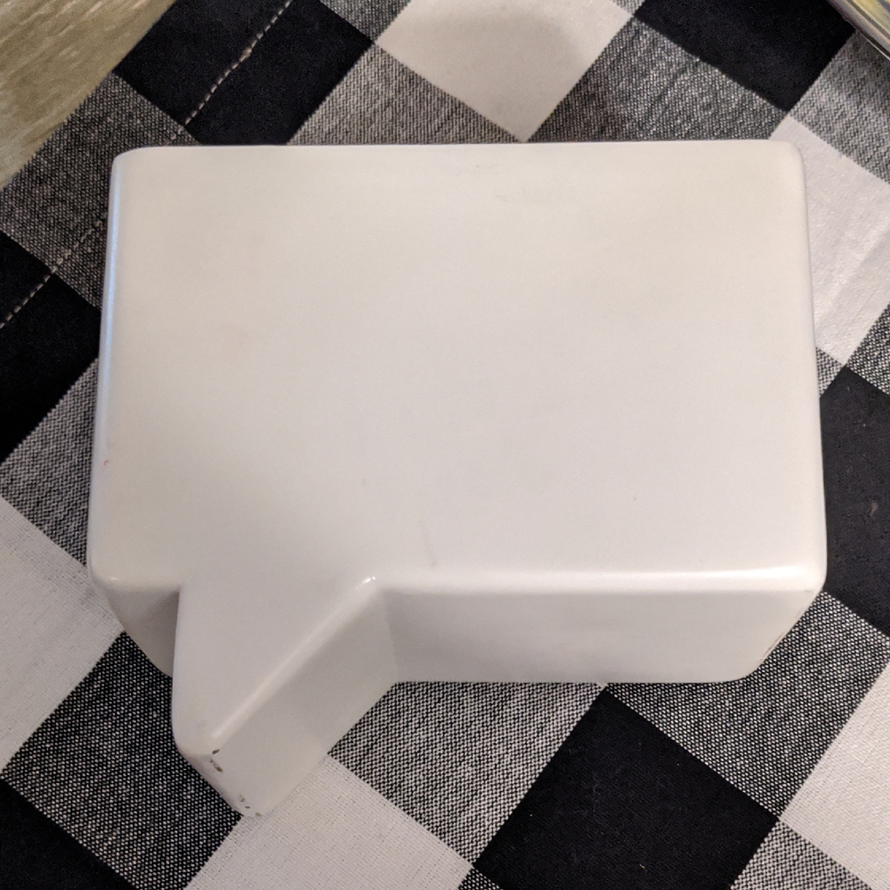 PBT Pencil Holder Dry Erase Ceramic Desk Organizer Personalize Write Notes Rare